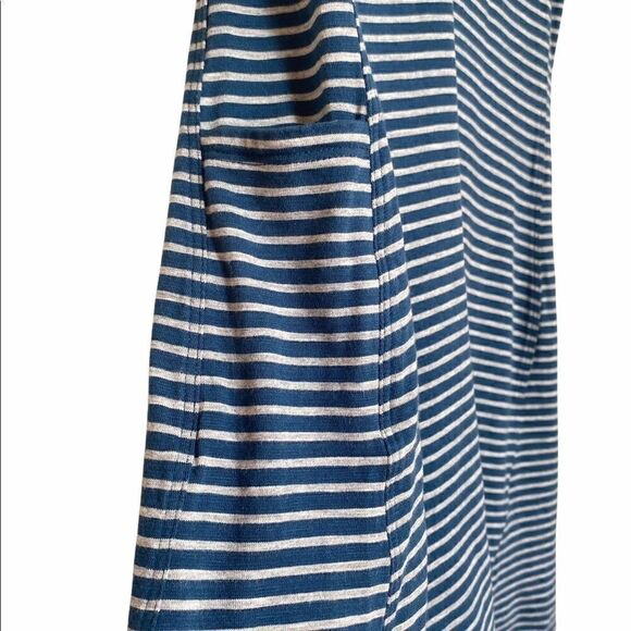 Toad & CO Marley Short Sleeve Dress Navy Striped Size XS - Picture 5 of 5